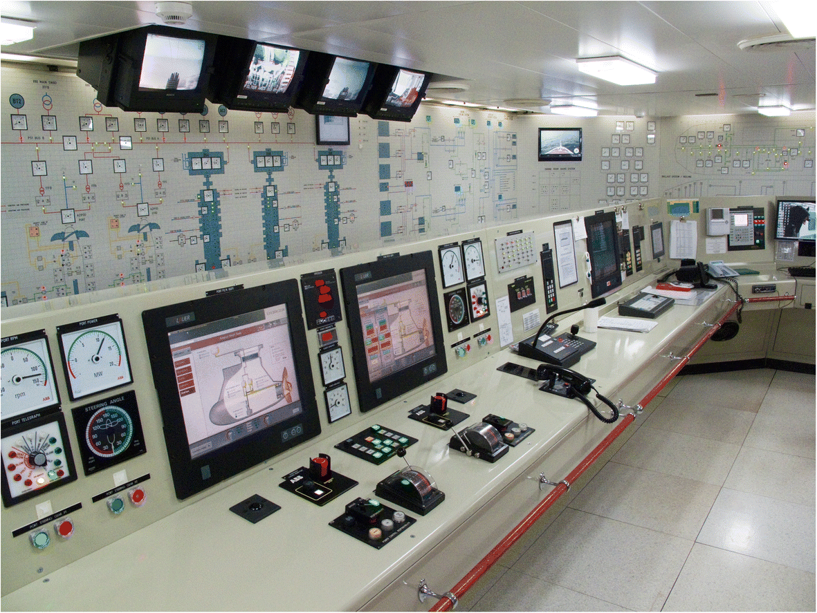 Technician upgrading digital engine control system panel